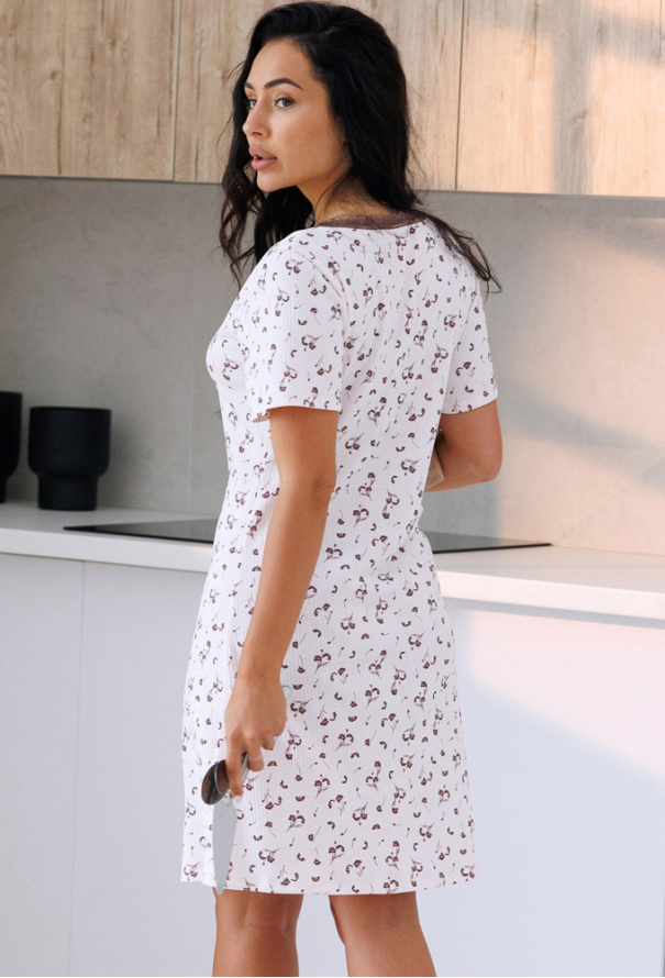 Ночнушка женская хлопок рубчик Объятия Roksana 1878-42473 фото