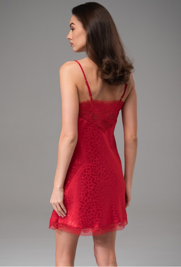 Ночнушка женская шелковая Joanna Red Mia-Amore 7310-2 фото