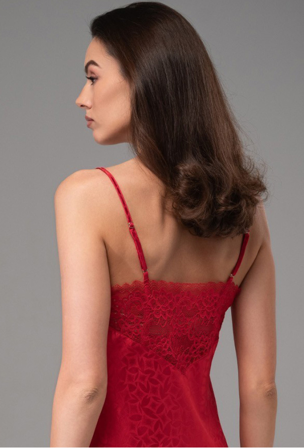 Ночнушка женская шелковая Joanna Red Mia-Amore 7310-2 фото