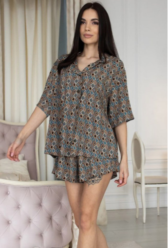 Пижама женская штапель MiaNaGreen Пс210