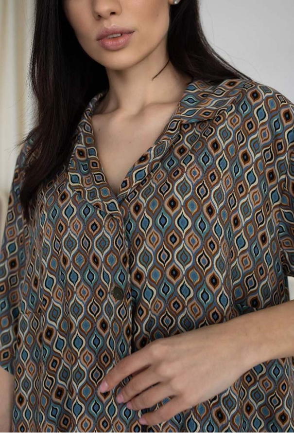 Піжама жіноча штапель MiaNaGreen Пс210 фото