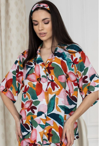 Піжама жіноча штапель MiaNaGreen Пк210