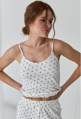 Піжама жіноча бавовна рубчик Barwa Garments 0367/368
