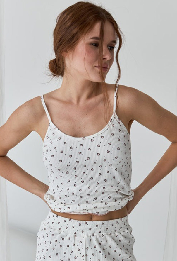 Піжама жіноча бавовна рубчик Barwa Garments 0367/368 фото