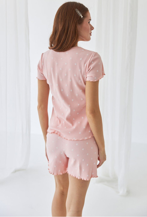 Пижама женская хлопок рубчик Barwa Garments 0369/376 фото