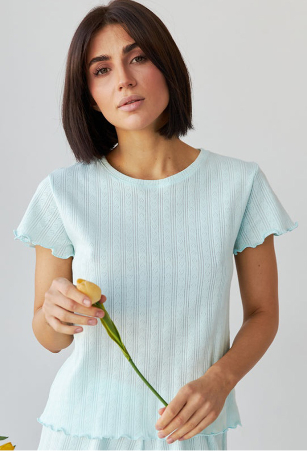 Пижама женская трикотажная Barwa Garments 0355/356MT фото