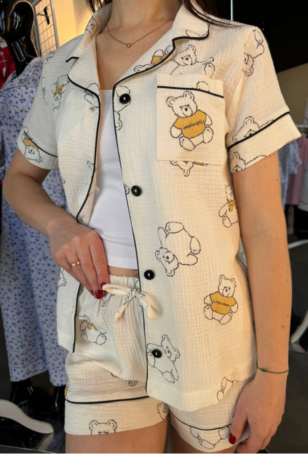 Пижама женская муслиновая BO.Brand 200968N фото