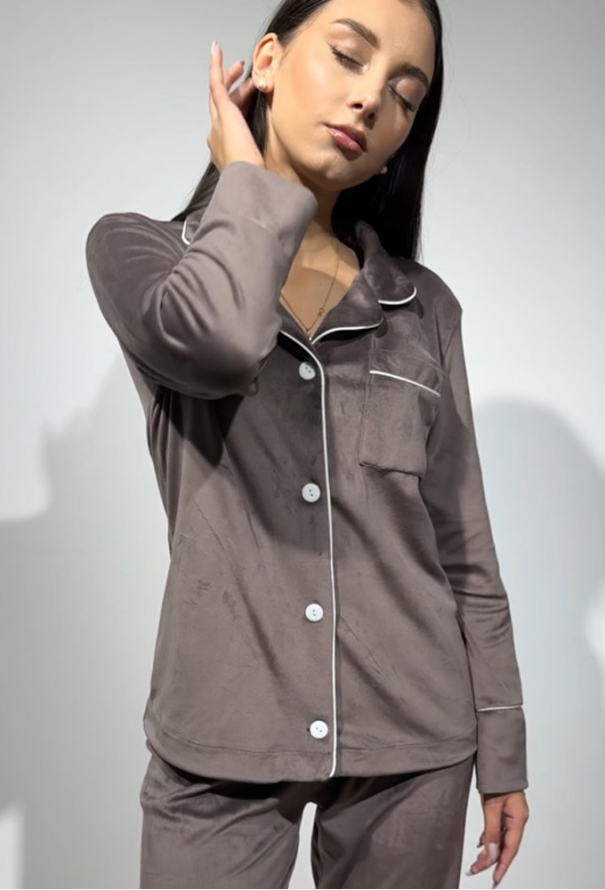 Піжама жіноча велюрова BO.Brand 200272 Піжама жіноча велюрова BO.Brand 200272 фото