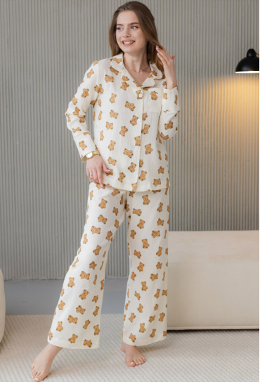 Піжама жіноча муслінова BO.Brand 200908