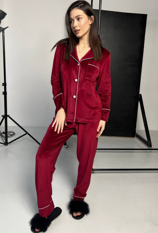 Піжама жіноча велюрова BO.Brand 202192 Піжама жіноча велюрова BO.Brand 202192 фото