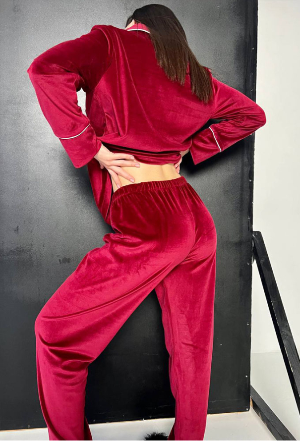 Піжама жіноча велюрова BO.Brand 202192 Піжама жіноча велюрова BO.Brand 202192 фото