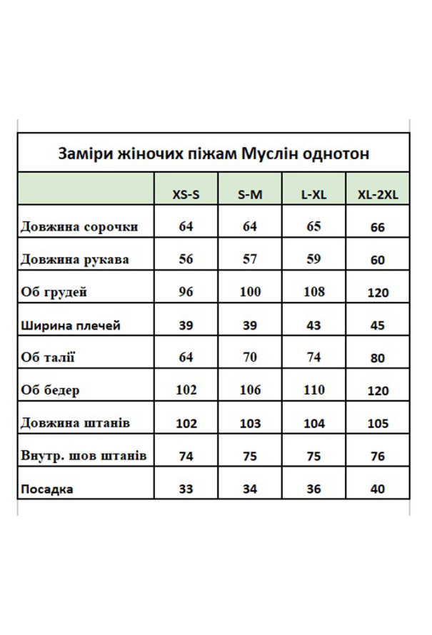 Пижама женская муслиновая BO.Brand 200952 фото