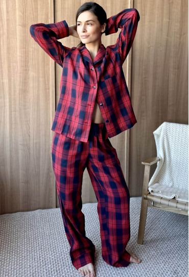 Пижама женская фланелевая Glen Cosy F221P01