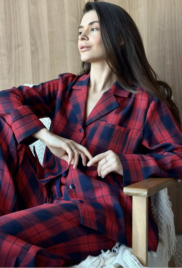 Пижама женская фланелевая Glen Cosy F221P01 фото