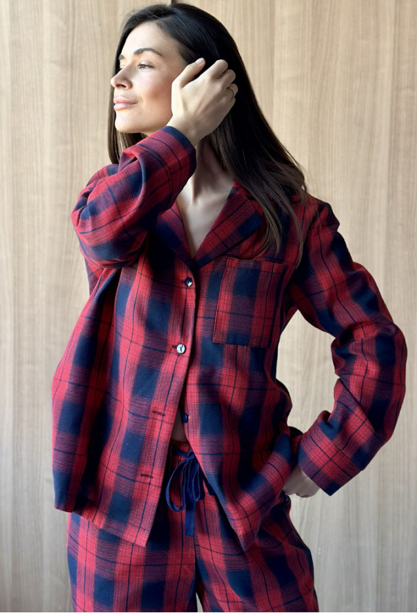 Пижама женская фланелевая Glen Cosy F221P01 фото