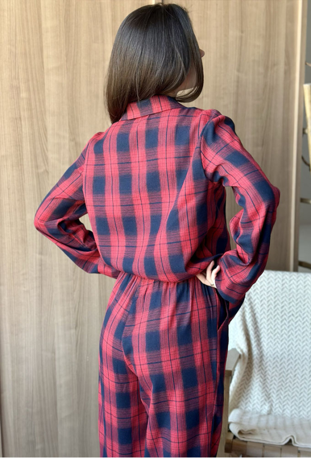 Пижама женская фланелевая Glen Cosy F221P01 фото