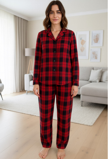 Пижама женская фланелевая Glen Cosy F221P01