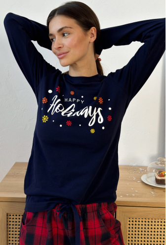 Пижама женская фланелевая Glen Cosy LW21-F22P