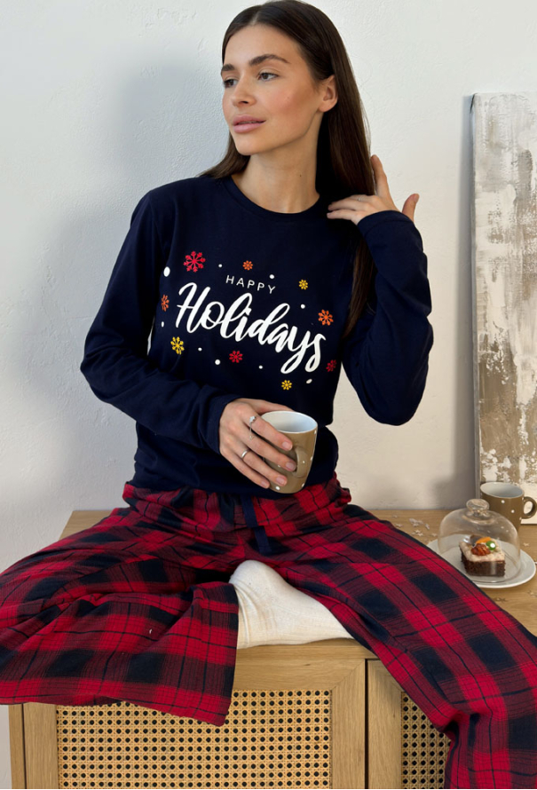 Піжама жіноча фланелева Glen Cosy LW21-F22P фото