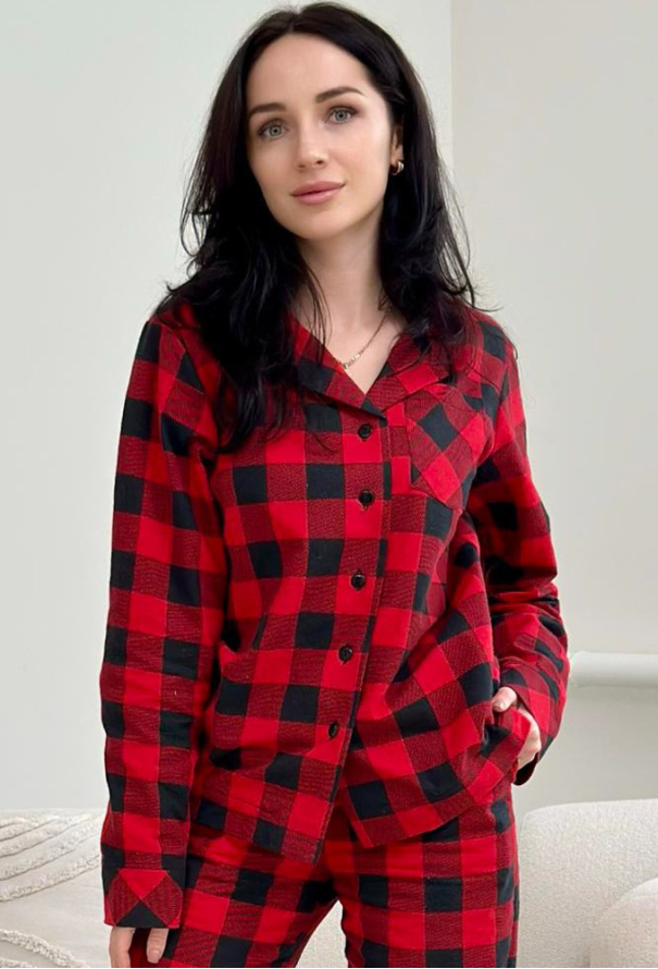 Піжама жіноча фланелева Holly Jolly Cosy HJFRBF0409 фото