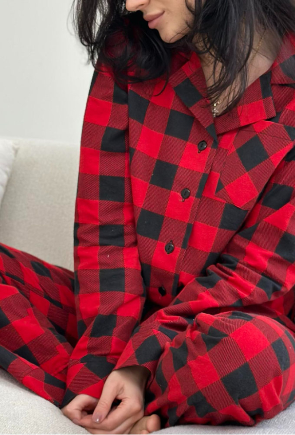 Піжама жіноча фланелева Holly Jolly Cosy HJFRBF0409 фото