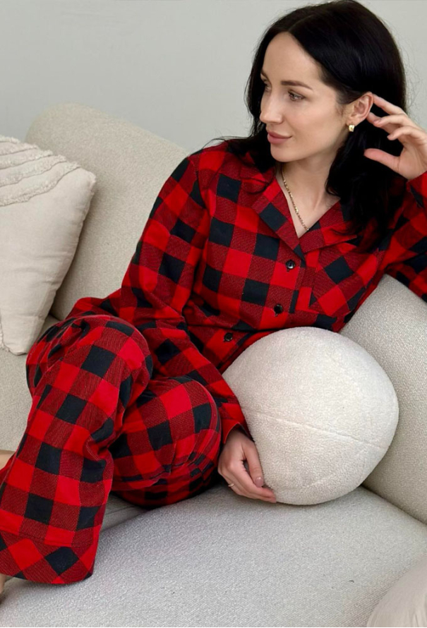 Піжама жіноча фланелева Holly Jolly Cosy HJFRBF0409 фото