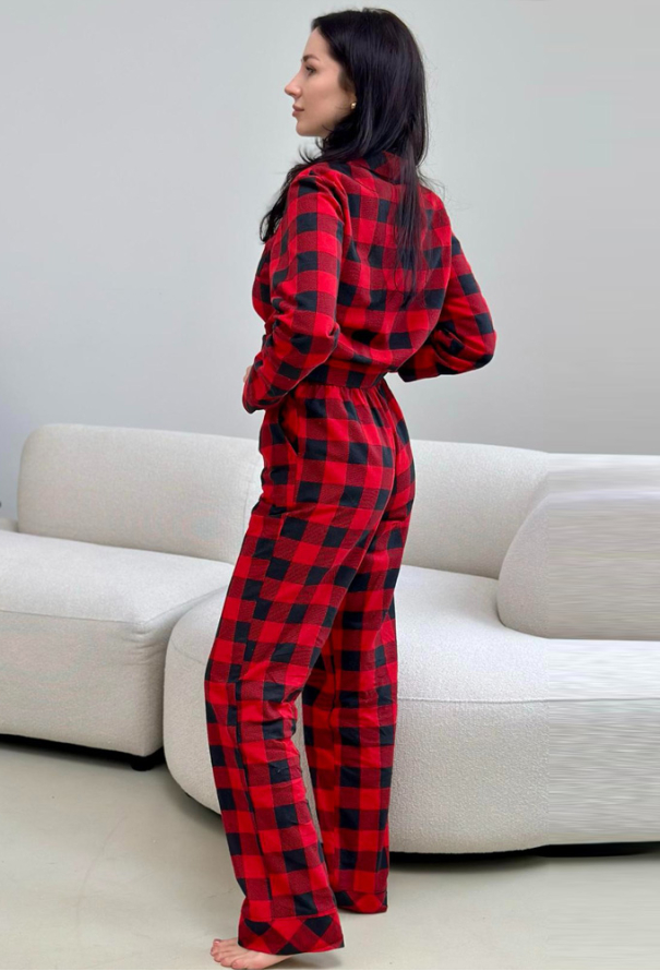 Піжама жіноча фланелева Holly Jolly Cosy HJFRBF0409 фото