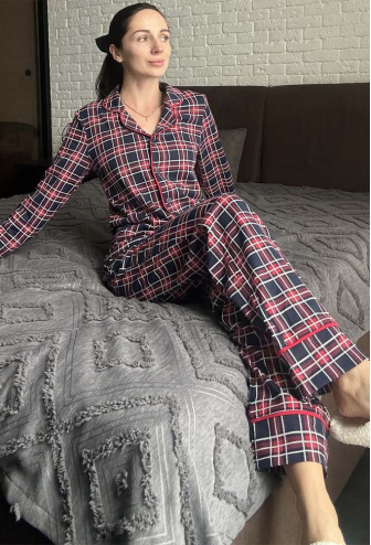Пижама женская байковая Oxford Cosy KMW41