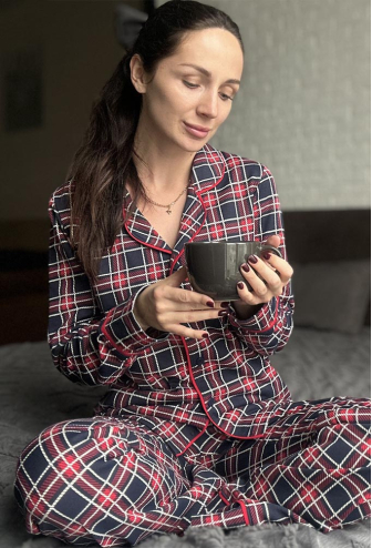 Піжама жіноча байкова Oxford Cosy KMW41