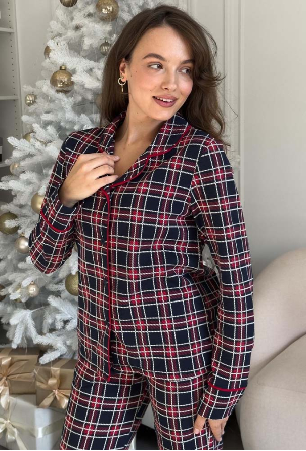 Піжама жіноча байкова Oxford Cosy KMW41 фото