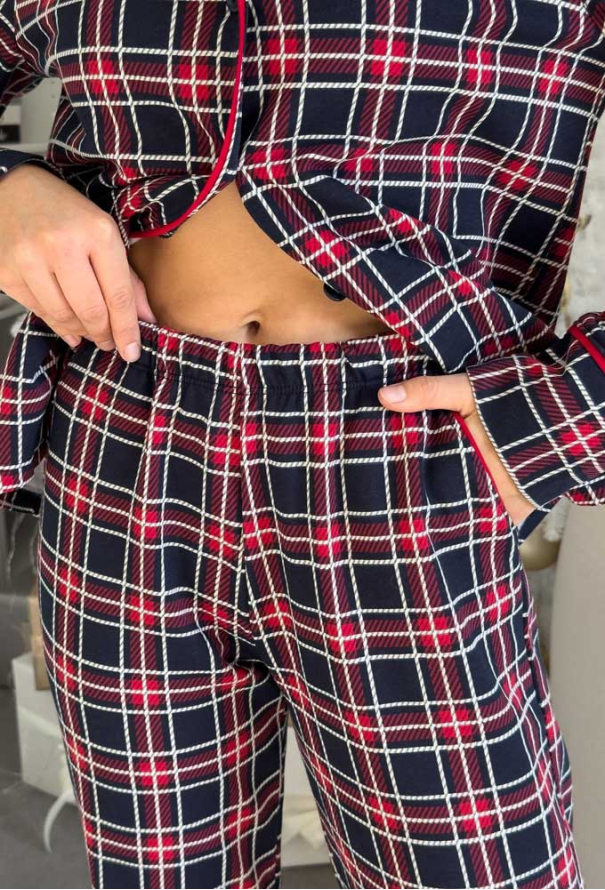 Піжама жіноча байкова Oxford Cosy KMW41 фото