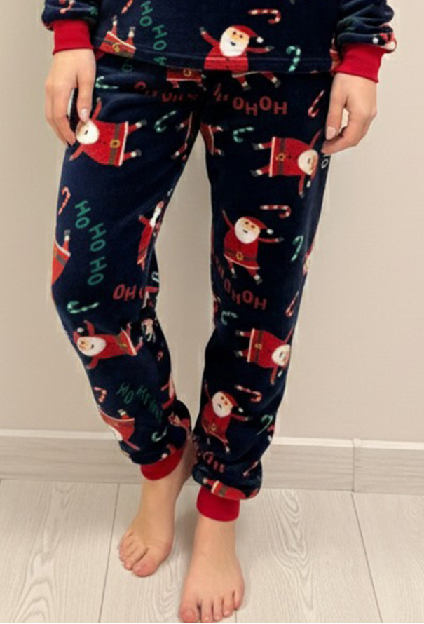 Піжама жіноча велсофт Santa Cosy VEL061 фото