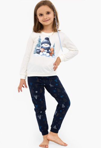 Піжама дитяча для дівчинки Snowy Day Cornette 977/189 Піжама дитяча для дівчинки Snowy Day Cornette 977/189