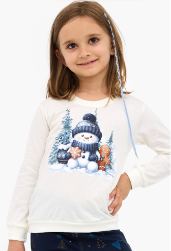 Піжама дитяча для дівчинки Snowy Day Cornette 977/189 Піжама дитяча для дівчинки Snowy Day Cornette 977/189