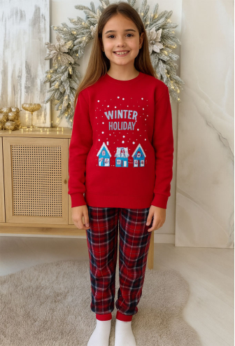 Пижама детская для девочки Winter Holiday Cosy KMW22G
