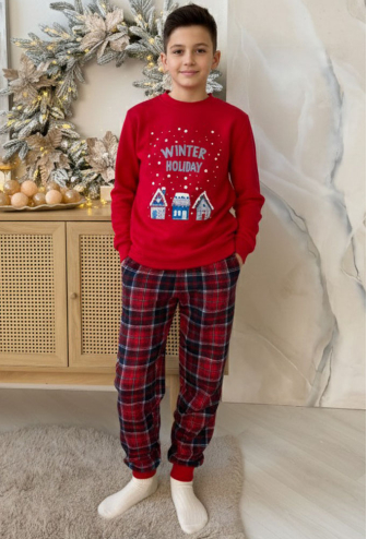 Пижама детская для мальчика Winter Holiday Cosy KMW22B