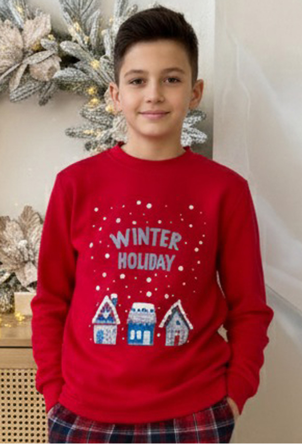 Піжама дитяча для хлопчика Winter Holiday Cosy KMW22B фото