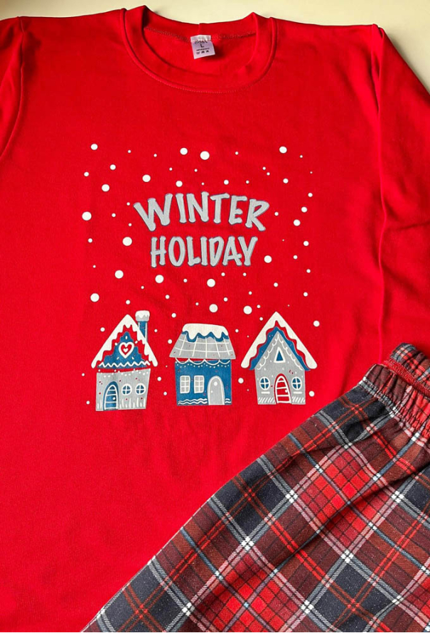 Піжама дитяча для хлопчика Winter Holiday Cosy KMW22B фото