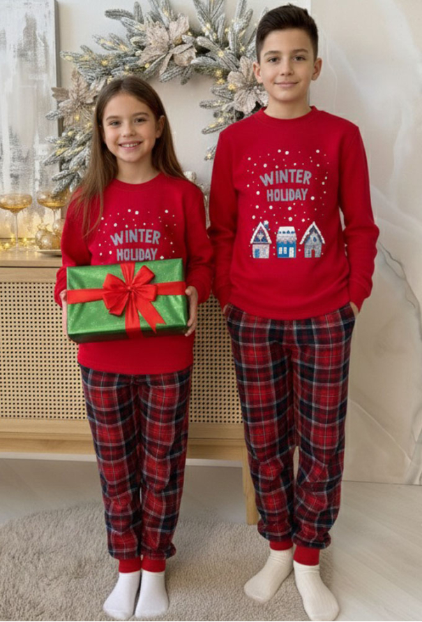 Піжама дитяча для хлопчика Winter Holiday Cosy KMW22B фото