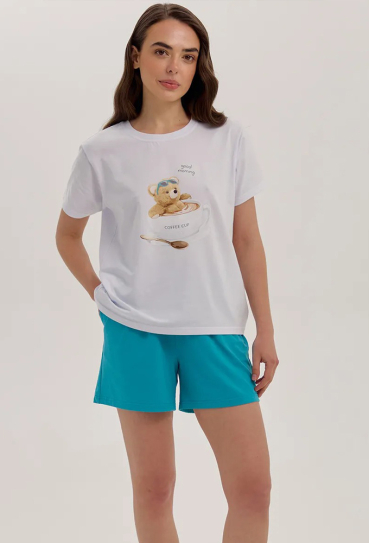 Піжама жіноча бавовна Coffe Cup Ellen LPK 2970/22/02