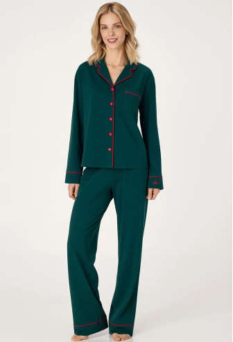 Пижама женская хлопок Elegant Green Ellen LPK 5580/24/01