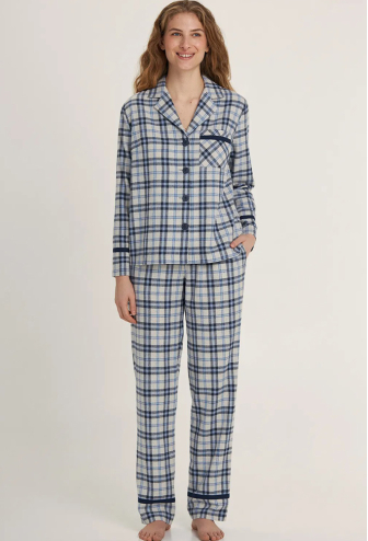 Піжама жіноча байкова Mare Ellen LPL 5383/08/01