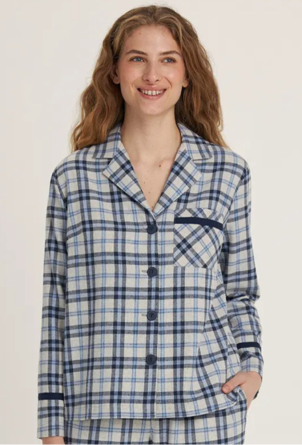 Піжама жіноча байкова Mare Ellen LPL 5383/08/01 фото