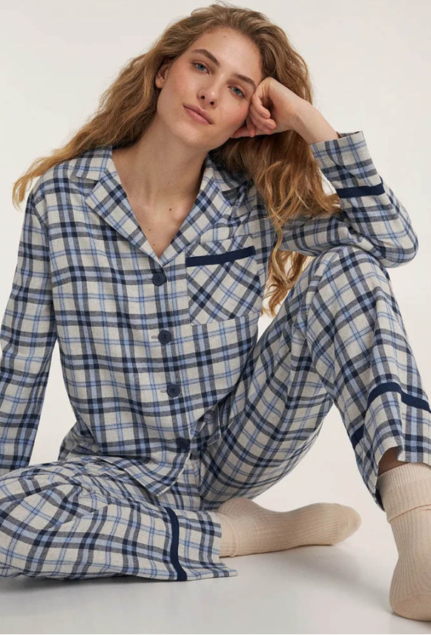 Піжама жіноча байкова Mare Ellen LPL 5383/08/01 фото