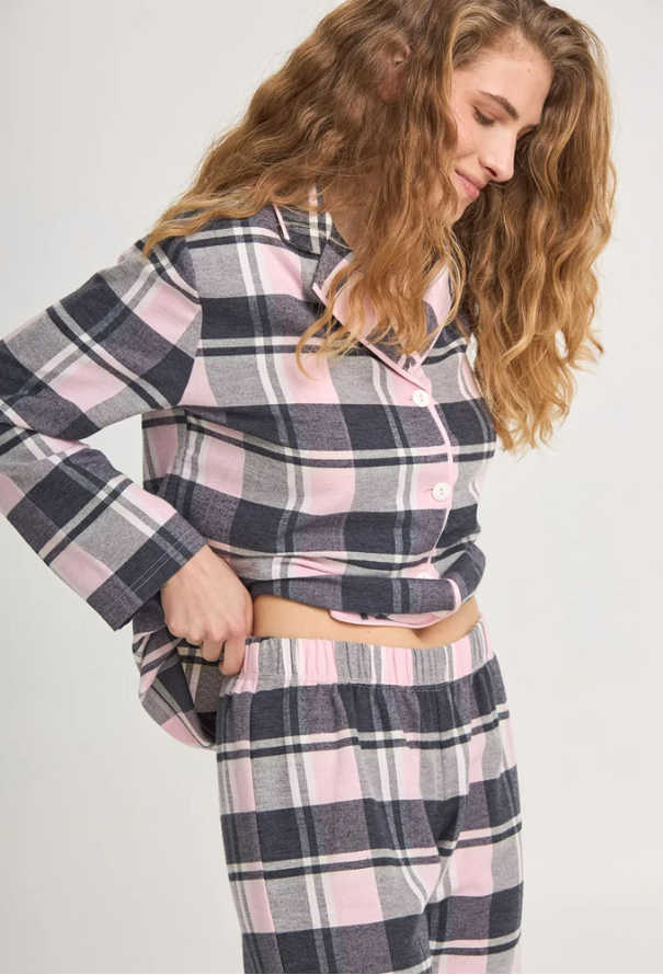 Піжама жіноча бавовна Pajamas Ellen LPL 5383/09/01 фото