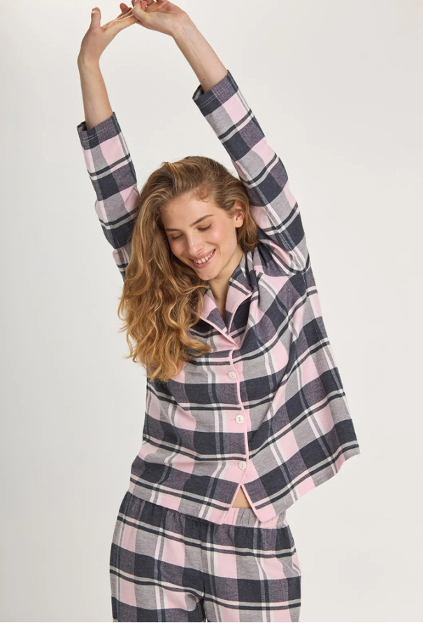 Піжама жіноча бавовна Pajamas Ellen LPL 5383/09/01 фото