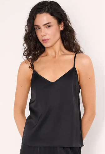 Пижама женская шелковая Silk Harmony Black Ellen LPS 4788/02/02