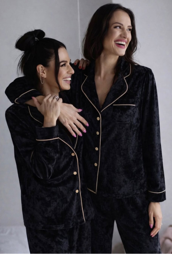 Пижама женская велюровая Black Marble Felena 16-13-3 фото