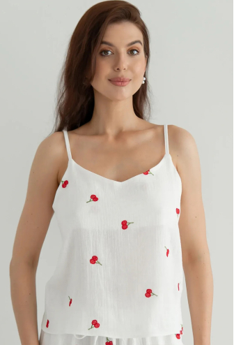 Піжама жіноча муслінова Cherry Forly ML0082-38-70SHR