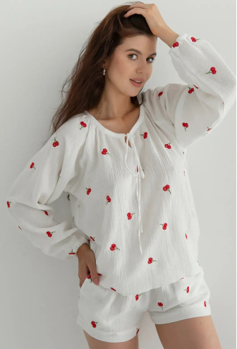 Піжама жіноча муслінова Cherry Forly ML0085-38-60SHR